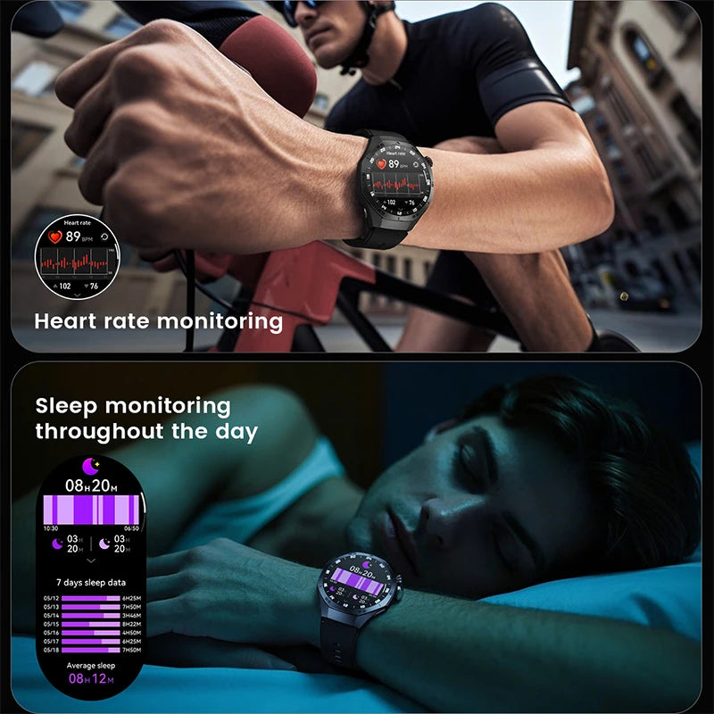 Đồng Hồ Thông Minh AMOLED 2025 GPS Chống Nước Men