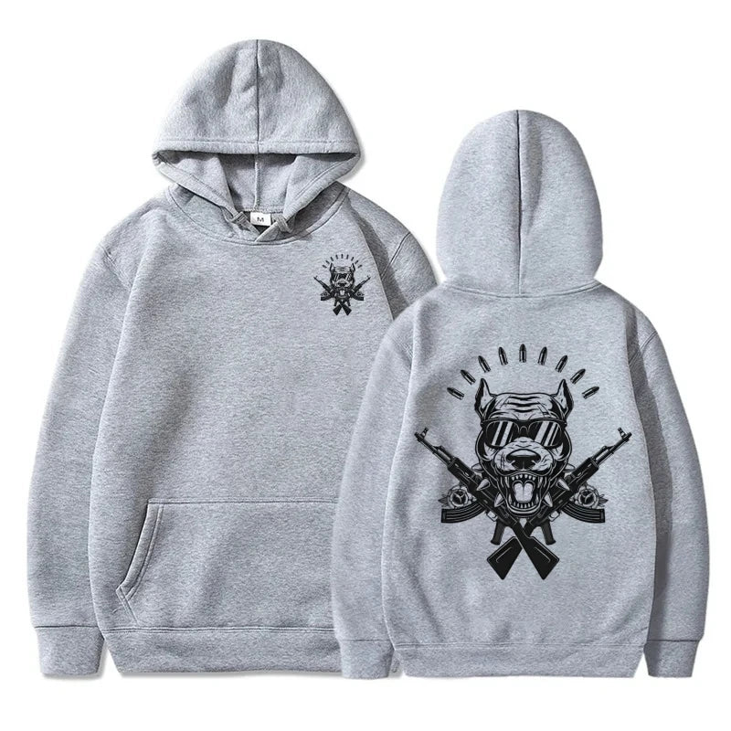 Unisex Printed Hoodie Loose Fit Comfortable