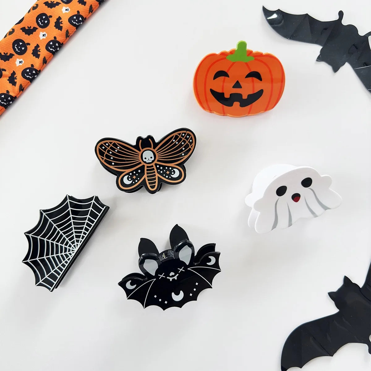 Kẹp Tóc Dơi Bí Ngô Halloween Cho Nàng Thêm Xinh - Daisan Mart