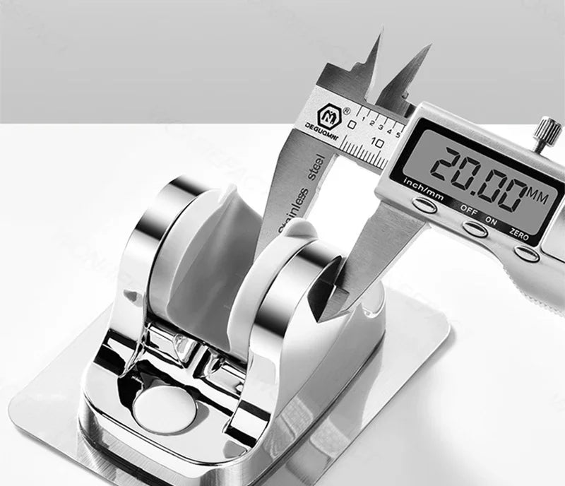 Universal Shower Head Holder No Drill Showerhead Bracket Adjustable Wall Mounted Holder for Bathroom Accessories Stable Rotation