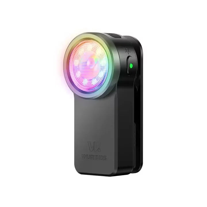 Wurkkos HD03 680LM Mini Clip Light USB C Rechargeable Pocket Flashlight Spotlight/Floodlight Portable EDC RGB Torch with Magnet
