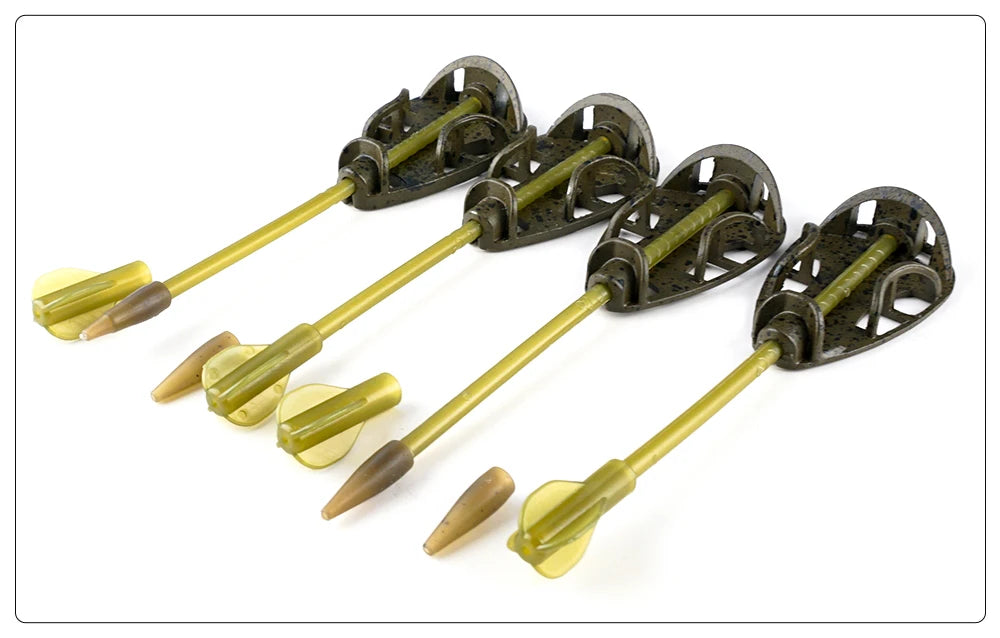 Hirisi Carp Fishing Method Feeder Set 30g/40g/50g/60g Cage Fishing Bait Cage with mold Fishing Accessories F116