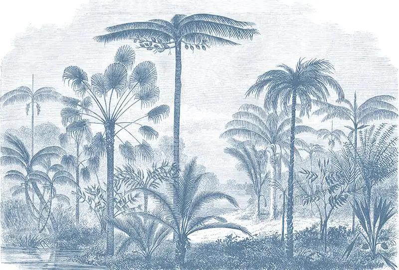 Custom Black and White Tropical Plant Tropical Wallpaper Mural for living Room TV Background 3d Stickers wall papers home decor