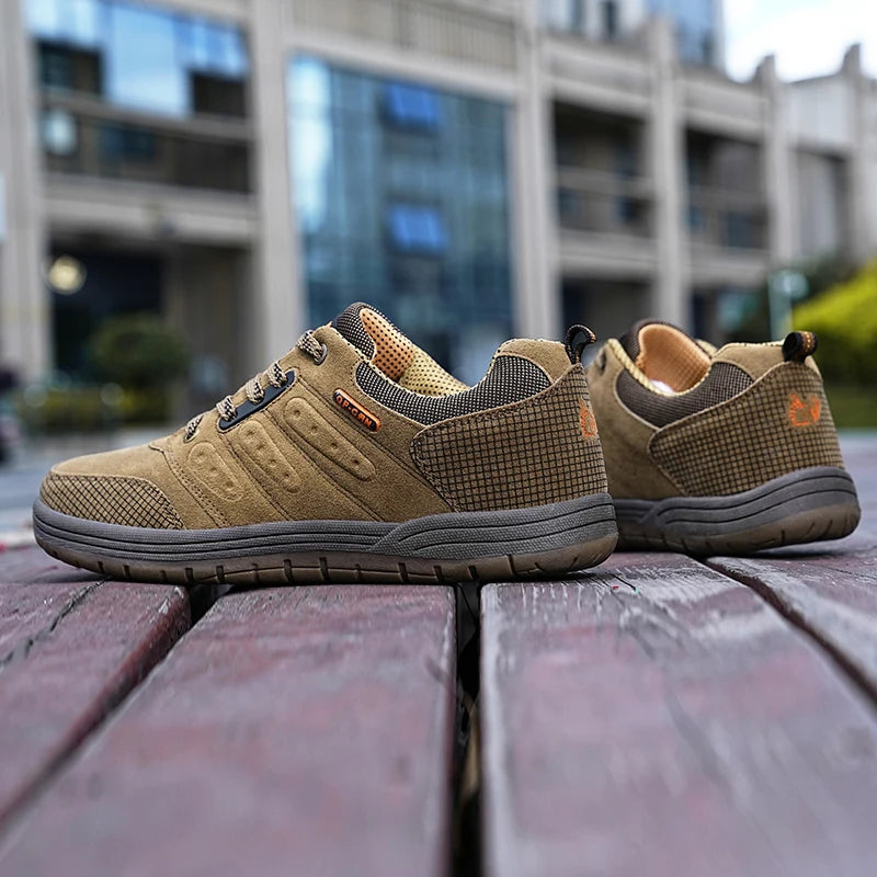 Giày Trượt Ván Nam Thu Retro Da Lộn Jeans Thời Trang