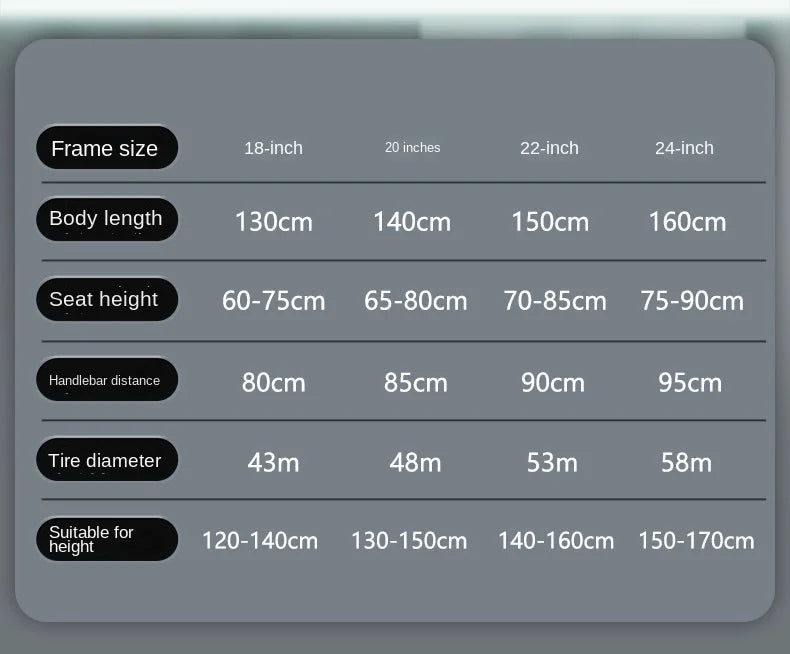 WOLFACE 20/22 Inch Unisex Road Bike Aluminum Alloy Frame Single Speed ​​Children's Mountain Bike Disc Brake Portable Adult Scooter