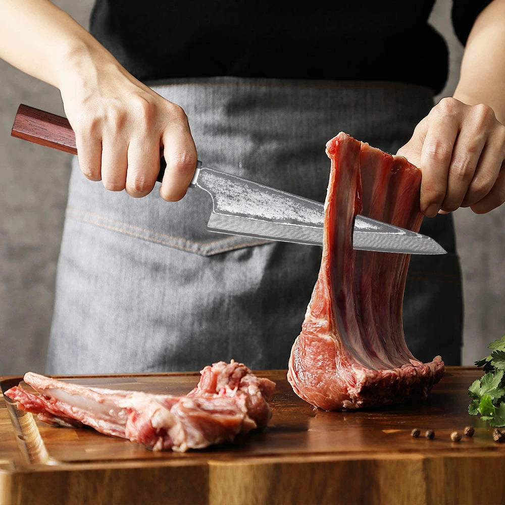 Honesuki Damascus Knife - The Essence of Japanese Kitchen