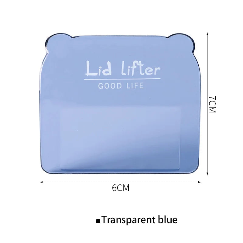 Adhesive Toilet Lid Device Portable Sanitary Closestool Toilet Seat Handle Flapper Holder Household DIY Bathroom Accessories