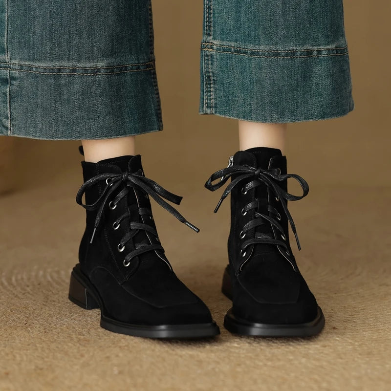 2025 Classic Genuine Leather Women's Anti-Slip Boots