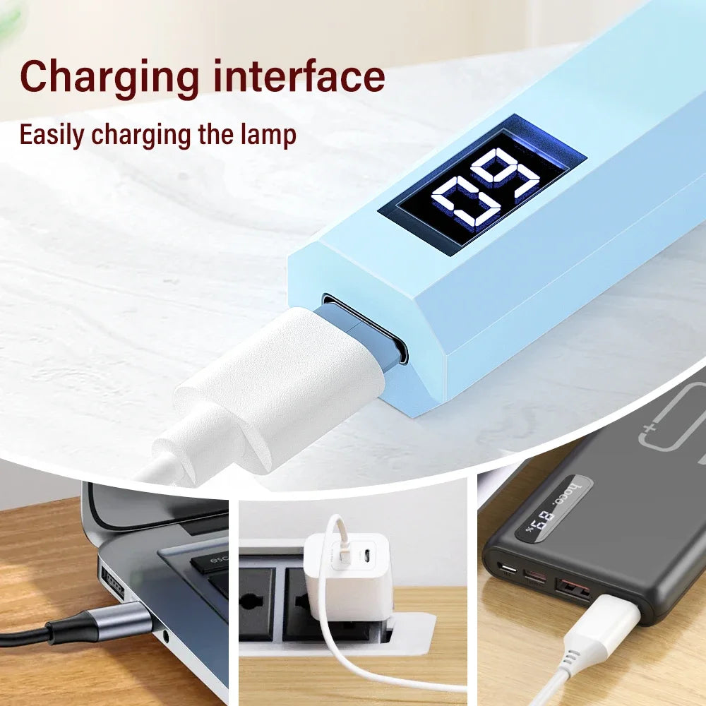 Đèn Led Mini Cầm Tay Sấy Móng Gel USB Nhanh Gọn