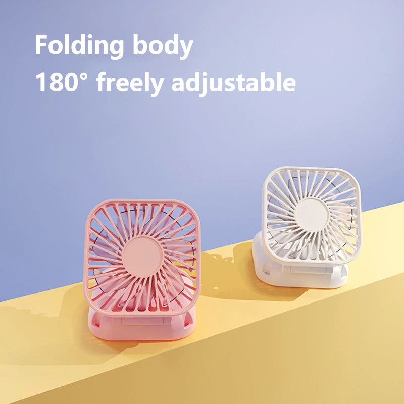 Xiaomi Mini Handheld Fan Mute Foldable Fan Multi-functional Turbine USB Rechargeable Portable Hanging Neck Fan Mini Table Fan