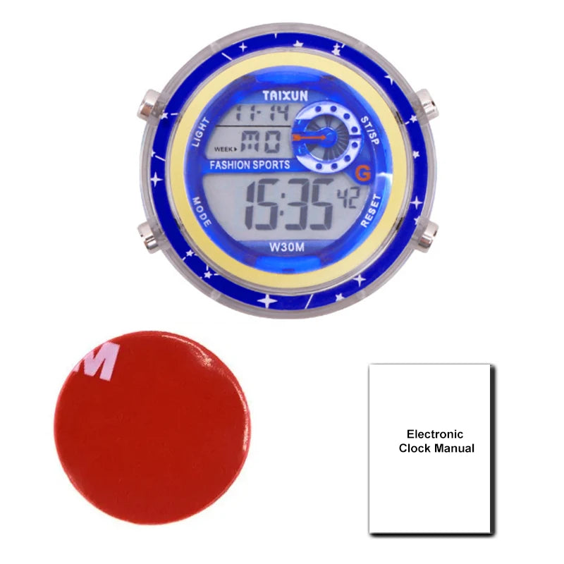 Đồng Hồ Dán Xe Máy Chống Nước - Mini Watch Dashboard
