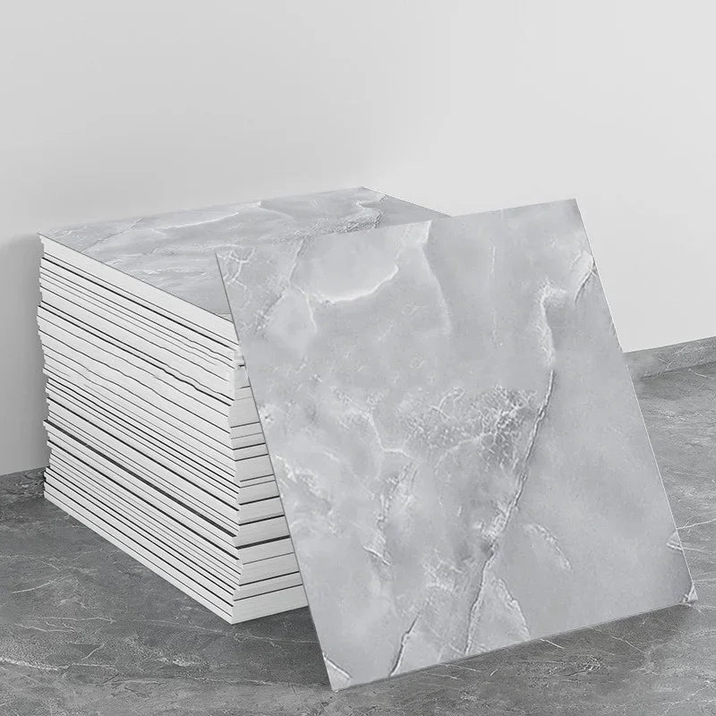 Peel and Stick Floor Tile Stickers Waterproof Vinyl Flooring Marble Vinyl Tiles for Kitchen Bedroom Laminate Flooring Bathroom