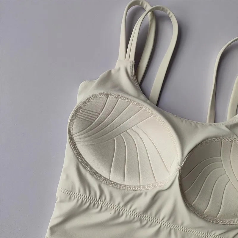 Áo Tập Nữ Đệm Cố Định, Sexy, Thắt Nút Sau, Yoga - Daisan Mart