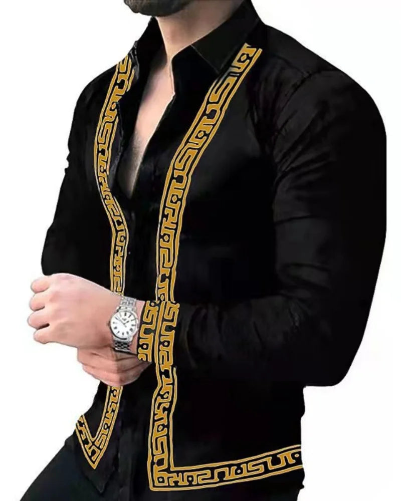 Men's Street Style Autumn Winter Europe America Dynamic Shirt