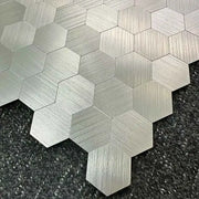 4pcs/lot Mosaic Wall Tile Peel And Stick Self Adhesive Waterproof Aluminum composite hexagon Kitchen Bath Tile Backsplash 97