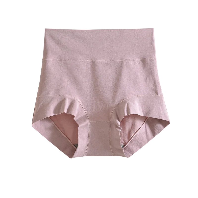 Women's cotton high-waisted, stretchy, belly-hugging panties, 2 pieces