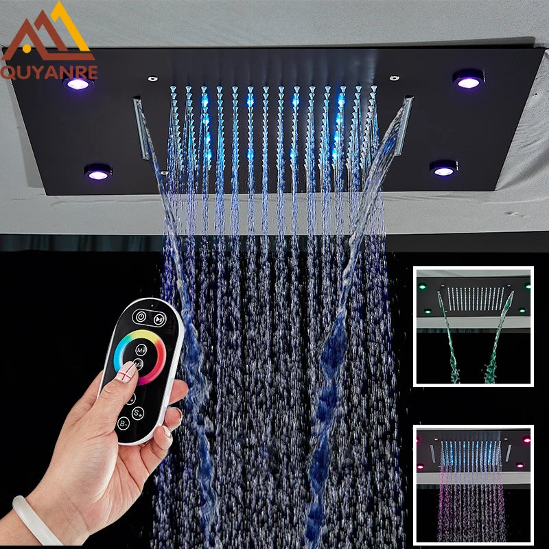 14x20 Digital Thermostatic LED Ceiling Shower