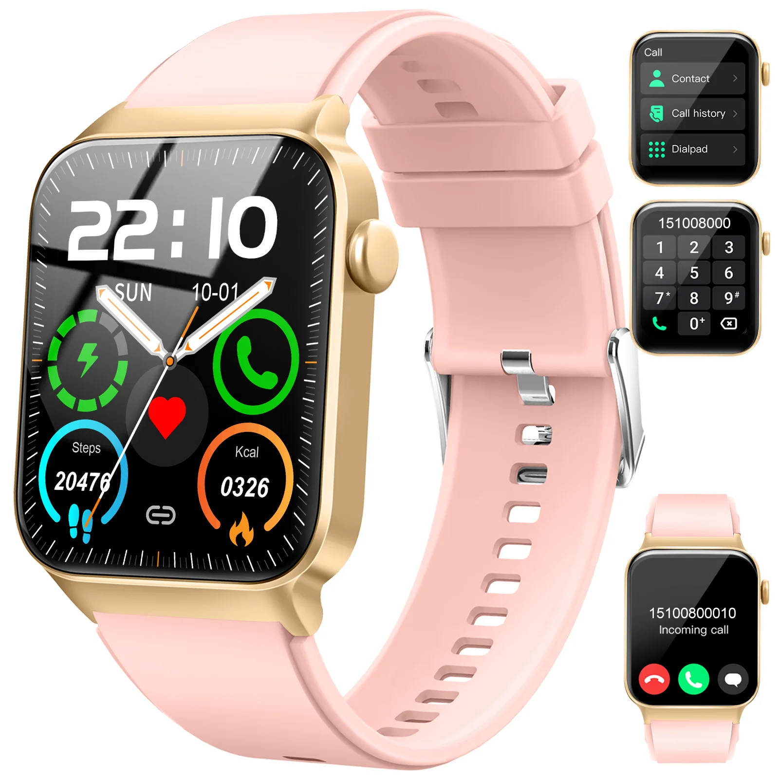 Đồng Hồ Thông Minh 1.85” Gọi, Chống Nước, Đa Thể Thao