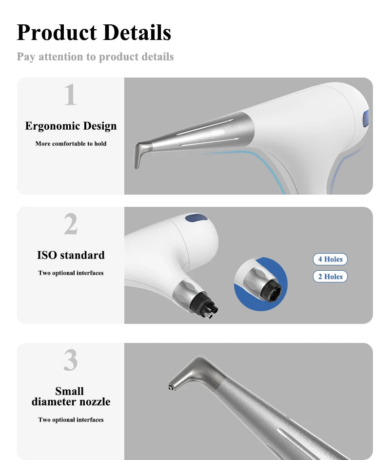 Tay Cầm Đầu Phun Khí Nha Khoa VV Cho Máy Đánh Bóng