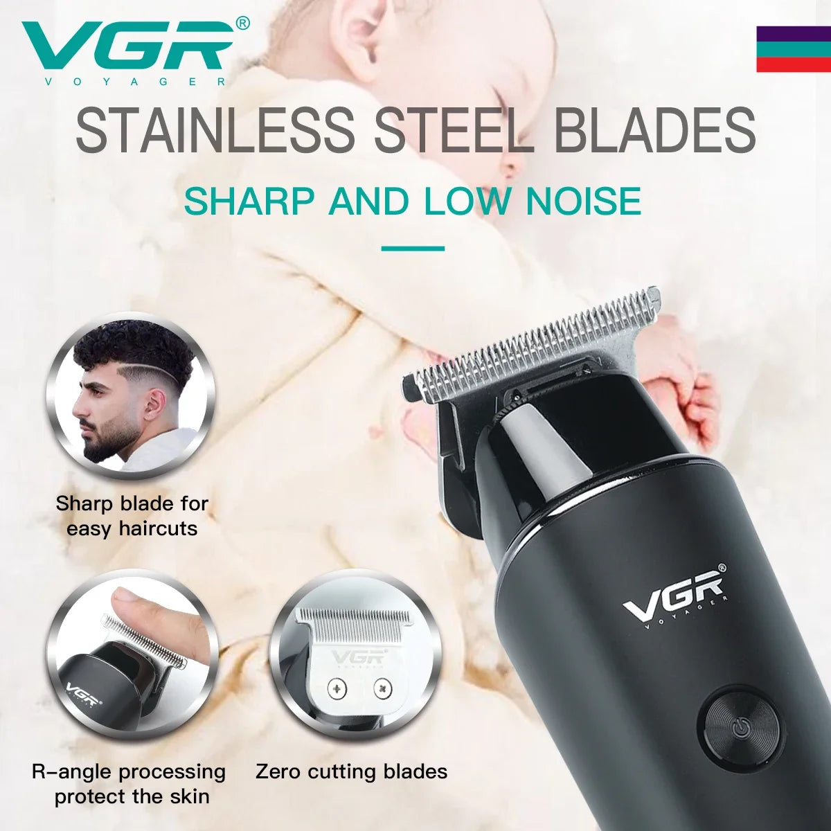 Máy Cắt Tóc VGR V-937 Chuyên Nghiệp Không Dây - Daisan Mart