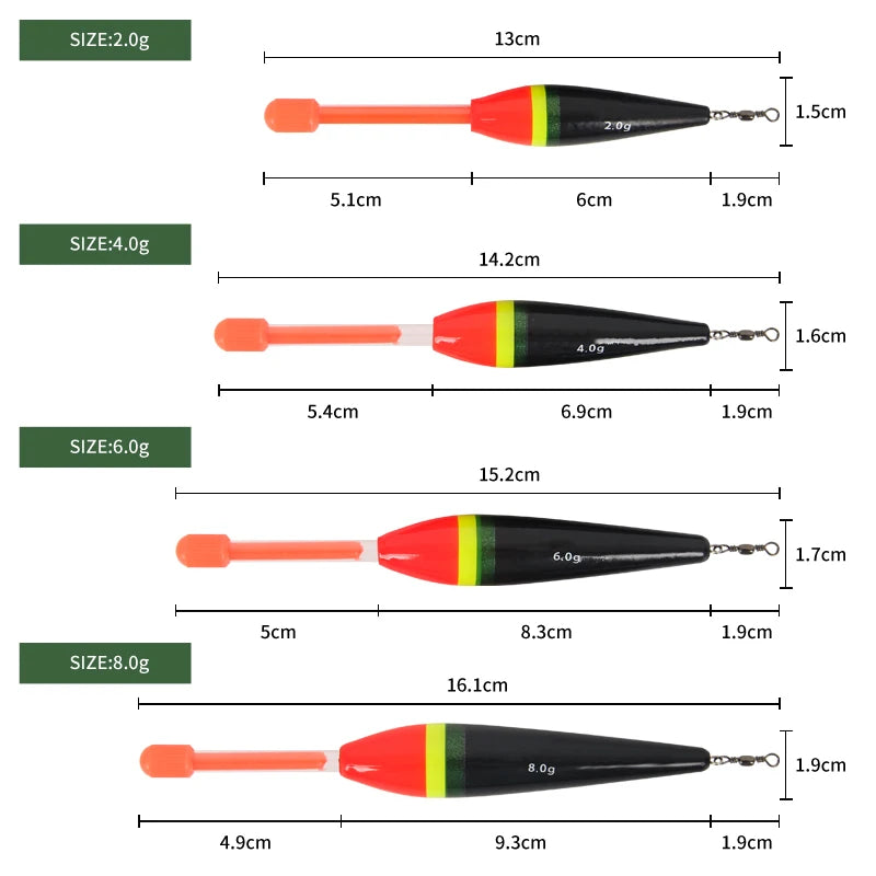 3/4PCS Sea Fishing Float Luminous Stick Fishing Gear Accessories Tackle pesca accesorios mar 