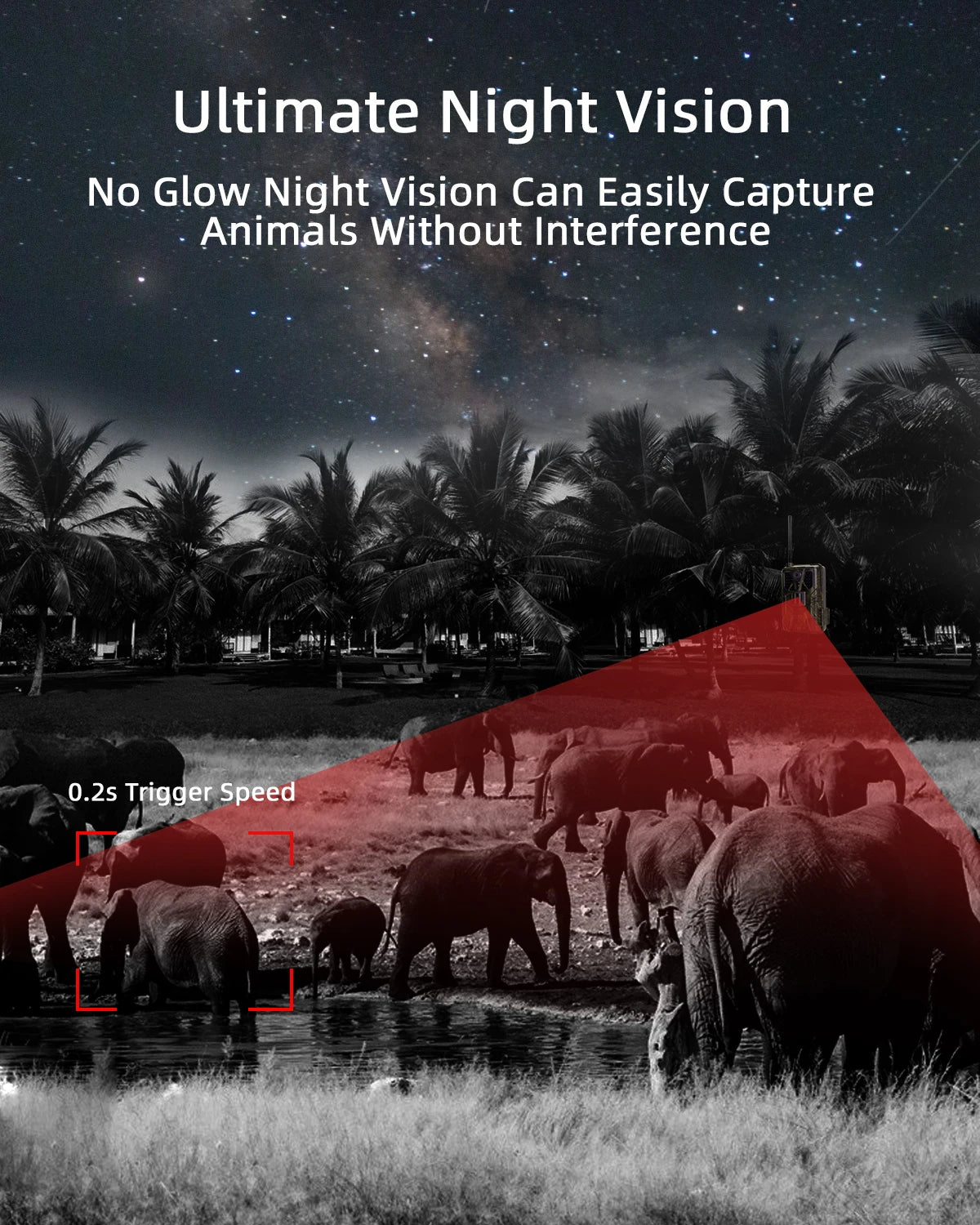 HC910PRO Night Hunting Camera - Stream 4K 30MP 30fps