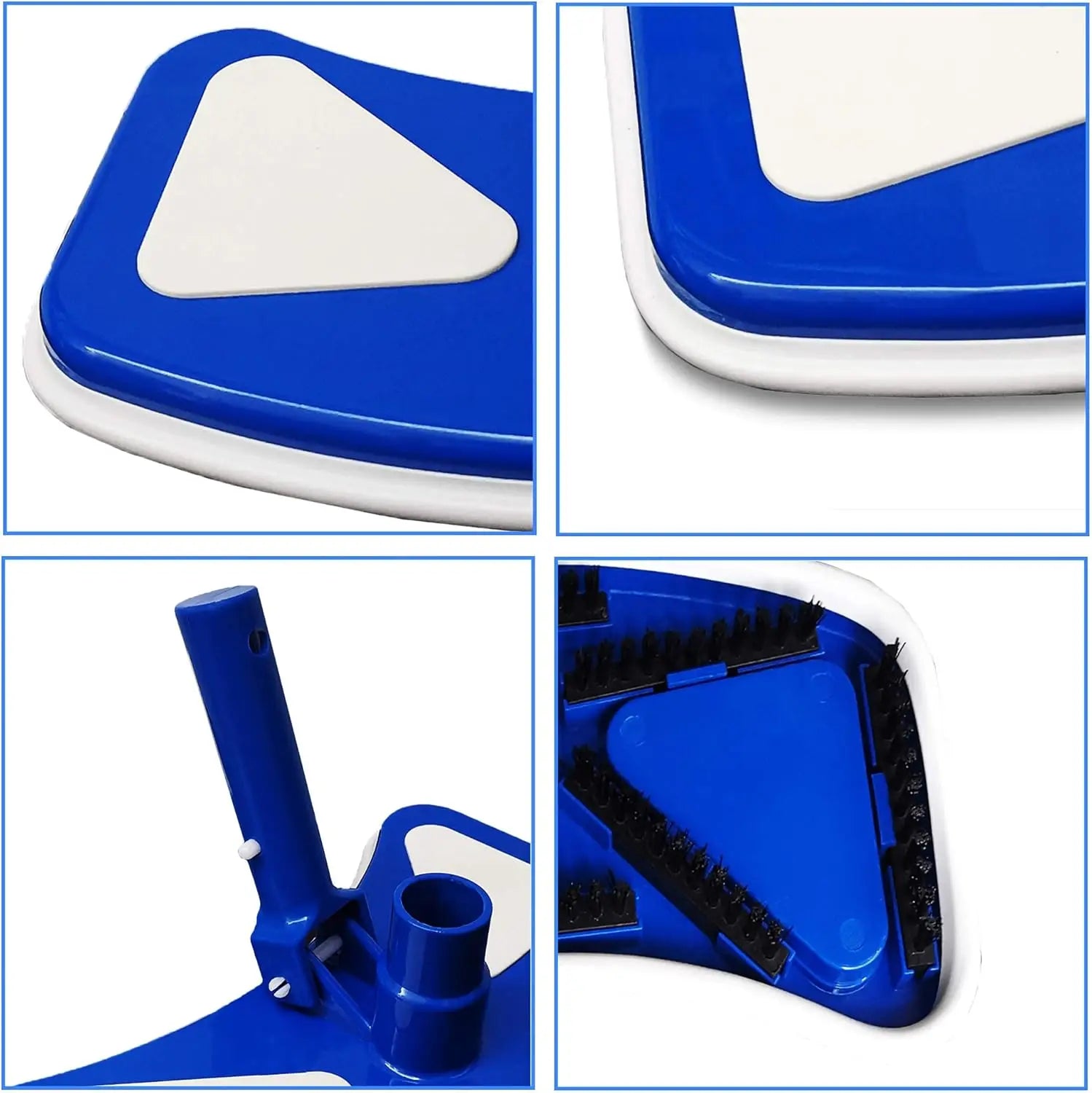 Pool Vacuum Head Weighted Butterfly with Bottom Nylon Brushes, 11" Pool Vacuum for Vinyl Lined Pools