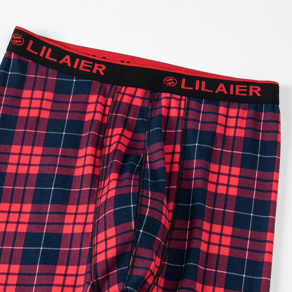 Men's Autumn Winter Camouflage Printed Underwear Set