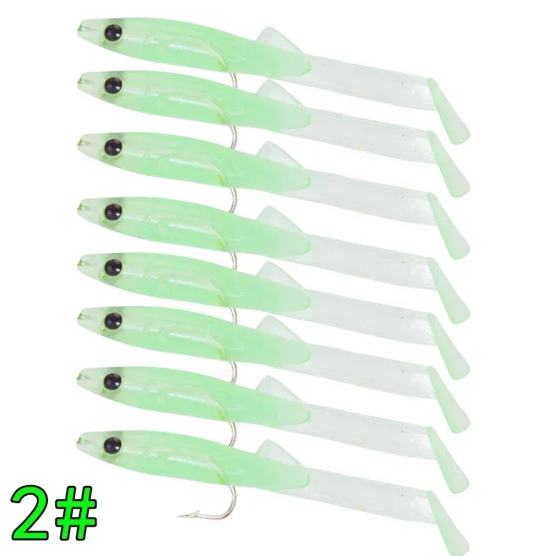 Mồi Giả Silicone Câu Cá Biển Afishlure 8 Món 65mm