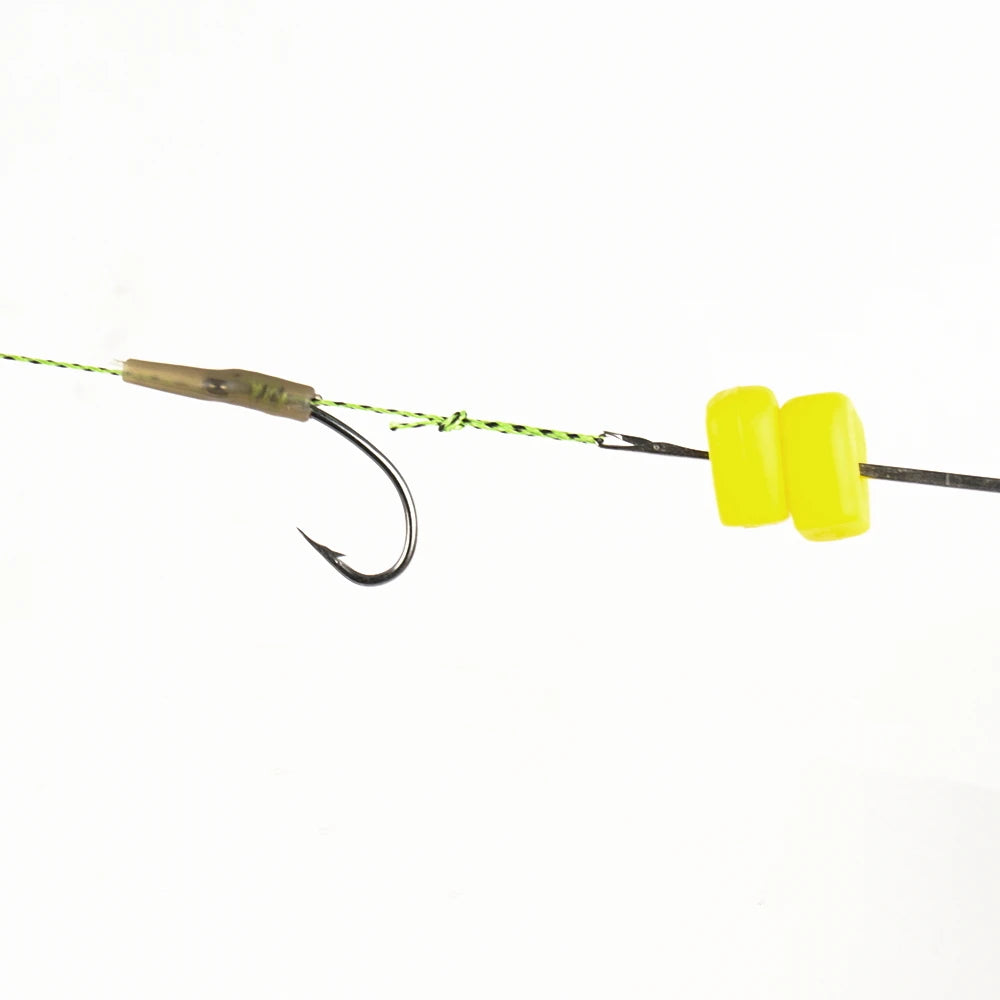 Lưỡi Câu Cá Chép HIRISI Thép Carbon, Dây Bện, Có Ngạnh