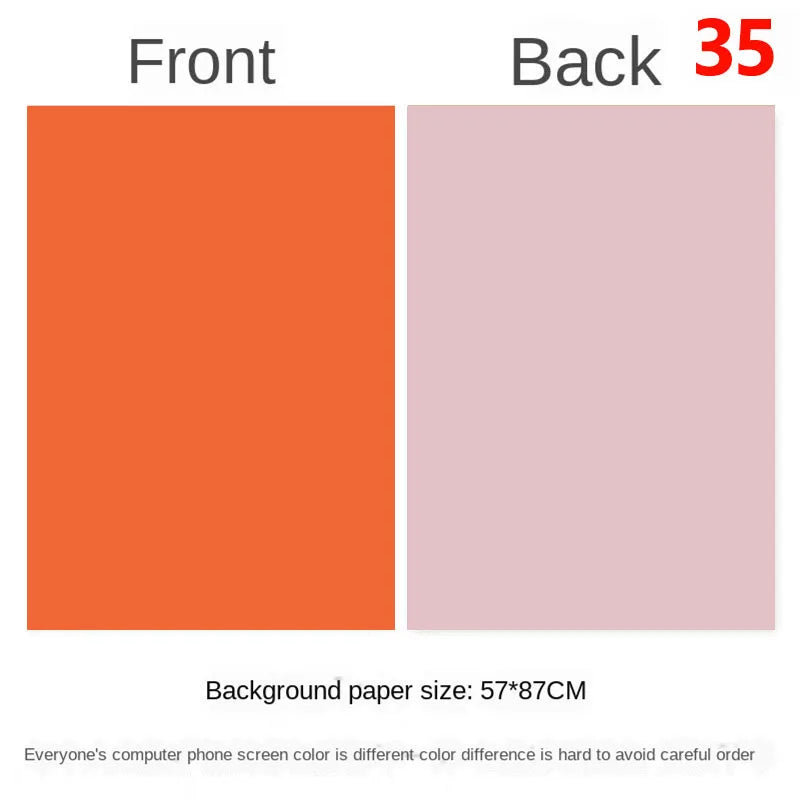 Photography Backdrops Wallpaper 57*87cm 2sides Solid Color Photo Background Props for Photo Studio Newborn Product Photographic