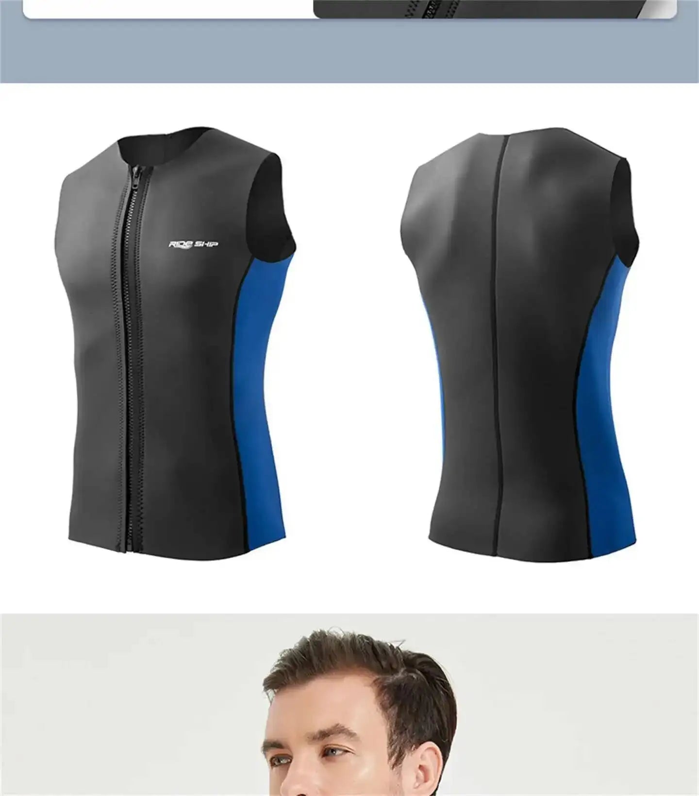 Áo Lặn Không Tay 3mm - Bơi Lội & Lướt Sóng