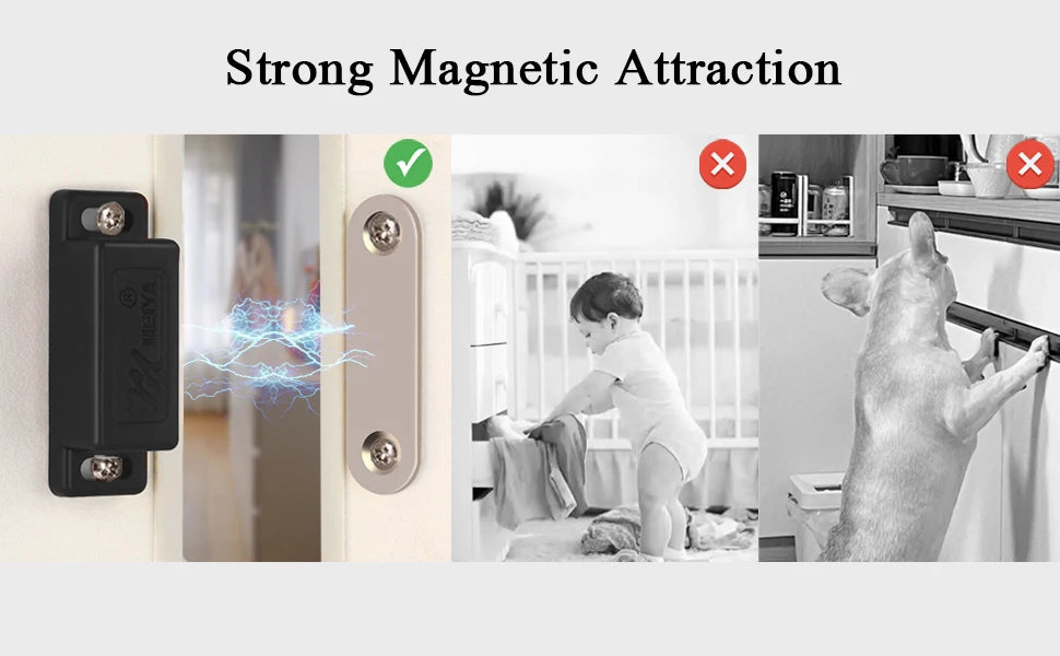 12 super strong white kitchen cabinet door magnetic latches