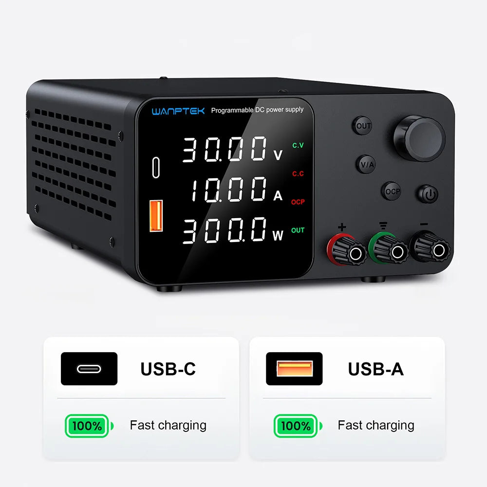Wanptek USB adjustable power supply for lab