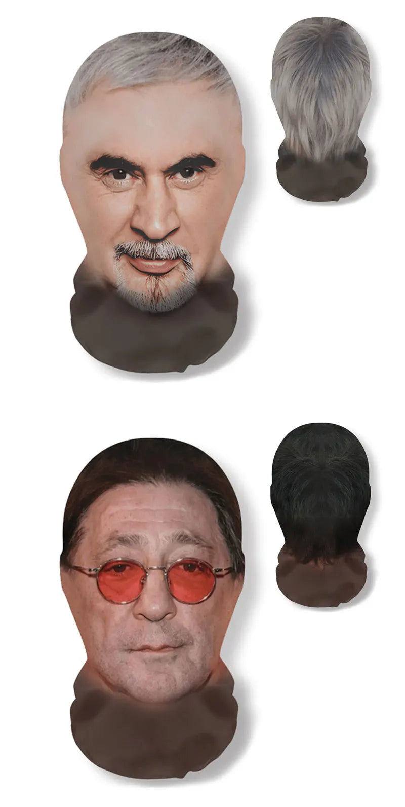 3D Printed Real Person Mask Funny 360 Degree Full Face Masks Cosplay Internet Celebrity Props Elastic Mesh Balaclava Headcovers