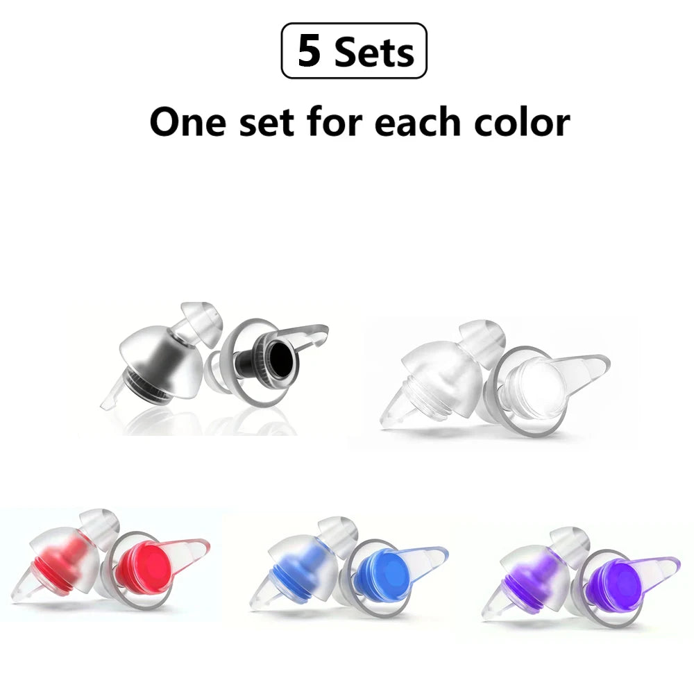 High Fidelity Concert Ear Plugs for Music- Reusable Musicians Earplugs for Noise Cancelling, Concert Festivals, Drummers, DJS