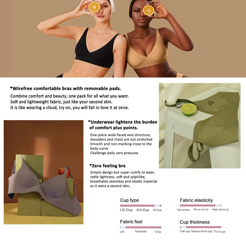 Women's Seamless Bra - Soft, Sexy Support