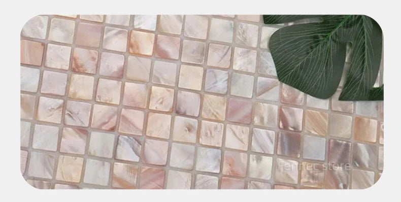 Natural Seashell Mosaic Tiles 30cm - Wall Decoration