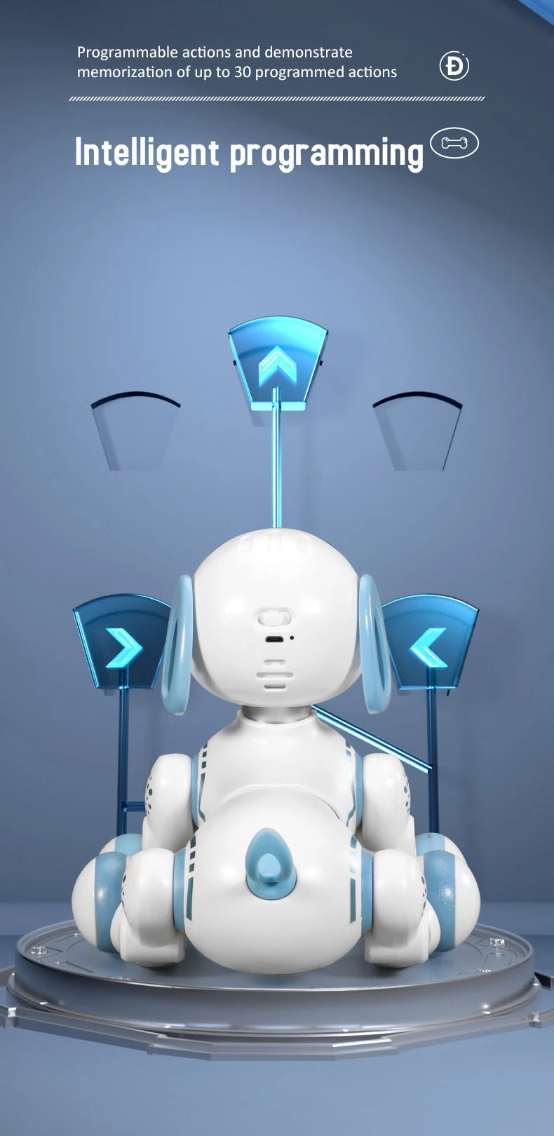 Smart Remote Controlled Musical Robot Dog for Kids