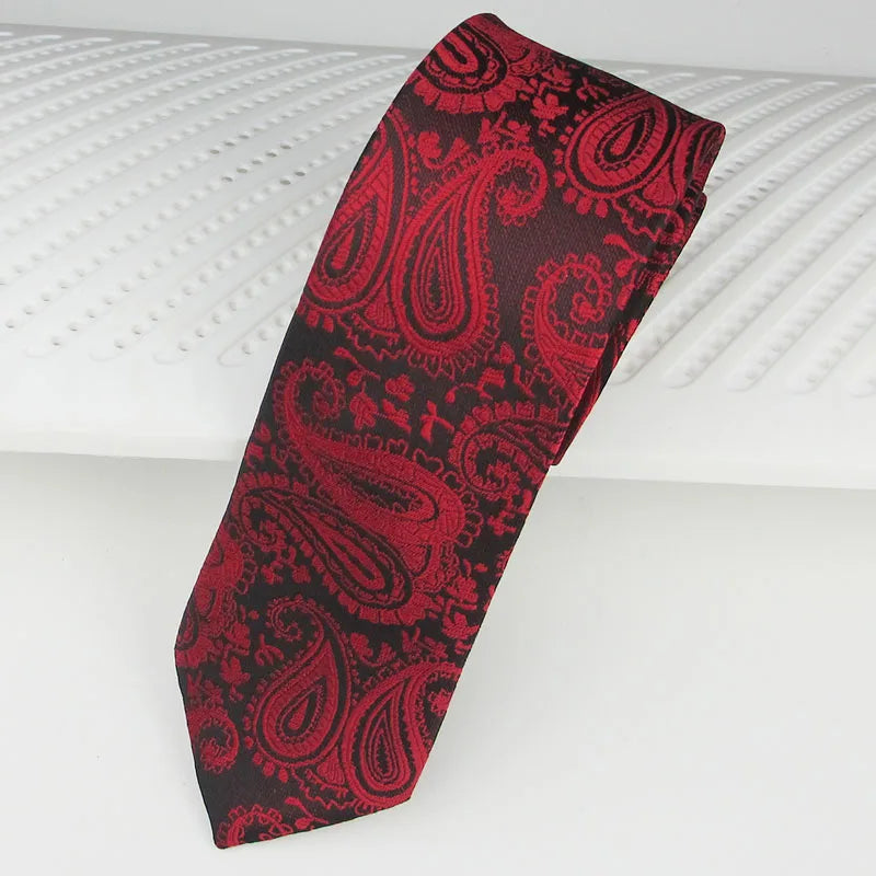 萊加米 (Legami) 高級紅色真絲男士領帶，飾有奢華圖案