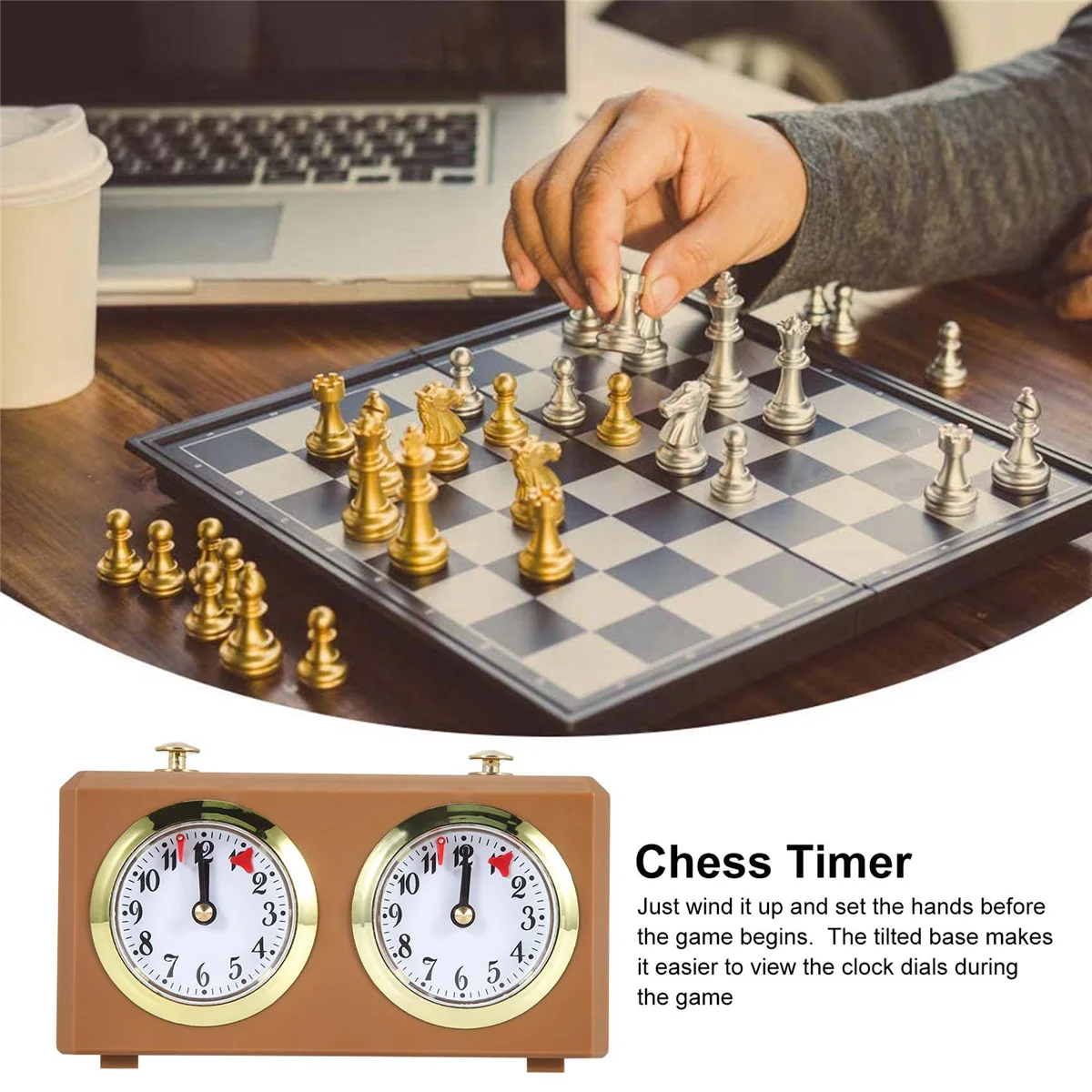 Genuine Thermo-Mechanical Chess Clock No Battery Required