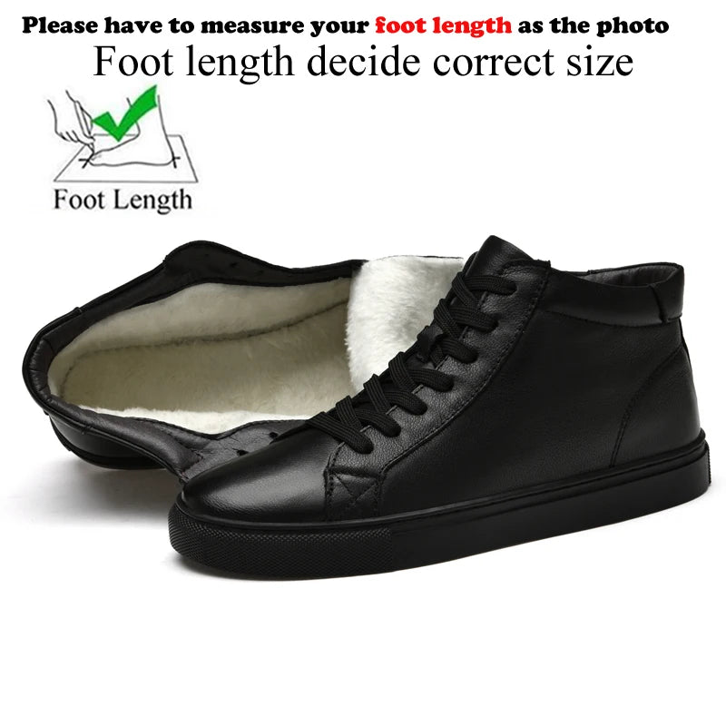 Giày Da Thật Cao Cổ Nam Trượt Ván Size Lớn 48 49