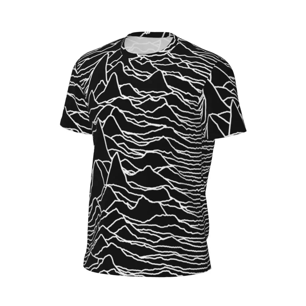 Stylish Mondrian Striped Men's Gym T-Shirt