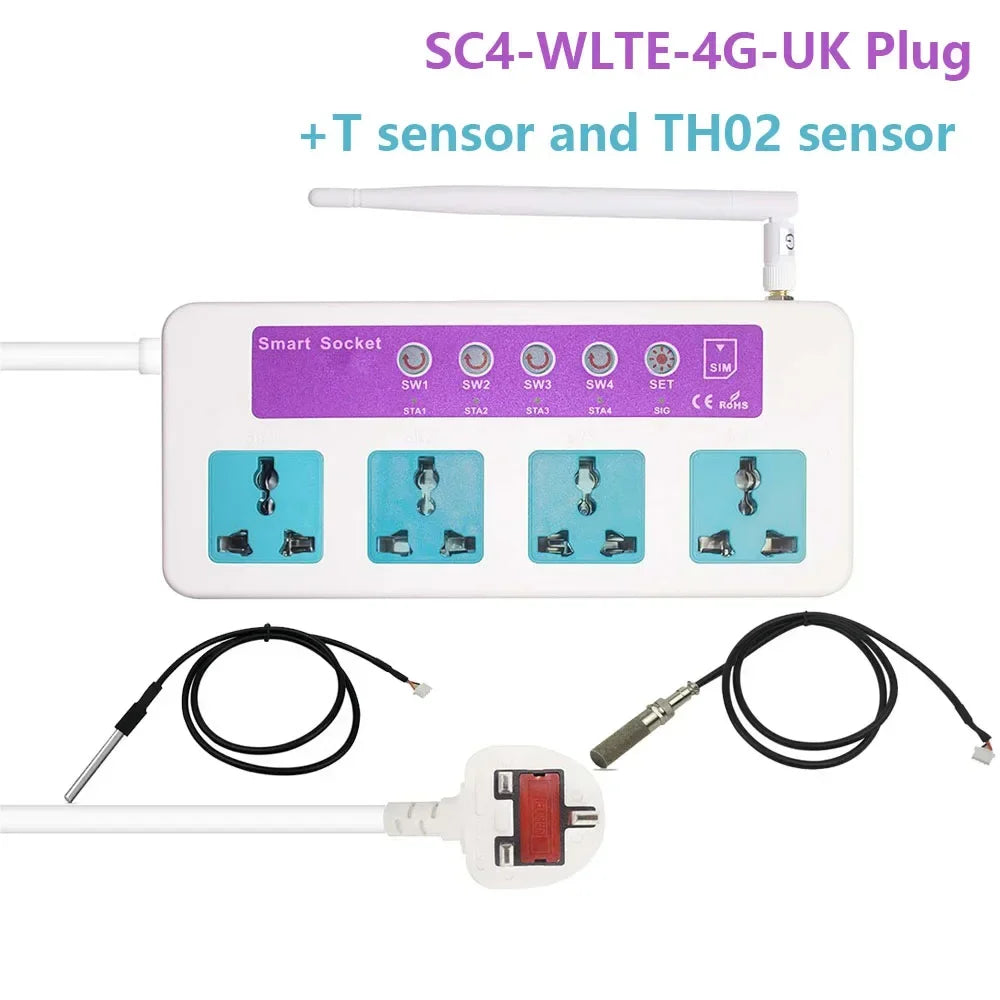 4G Smart Socket, Power Outage Alarm &amp; Remote Control