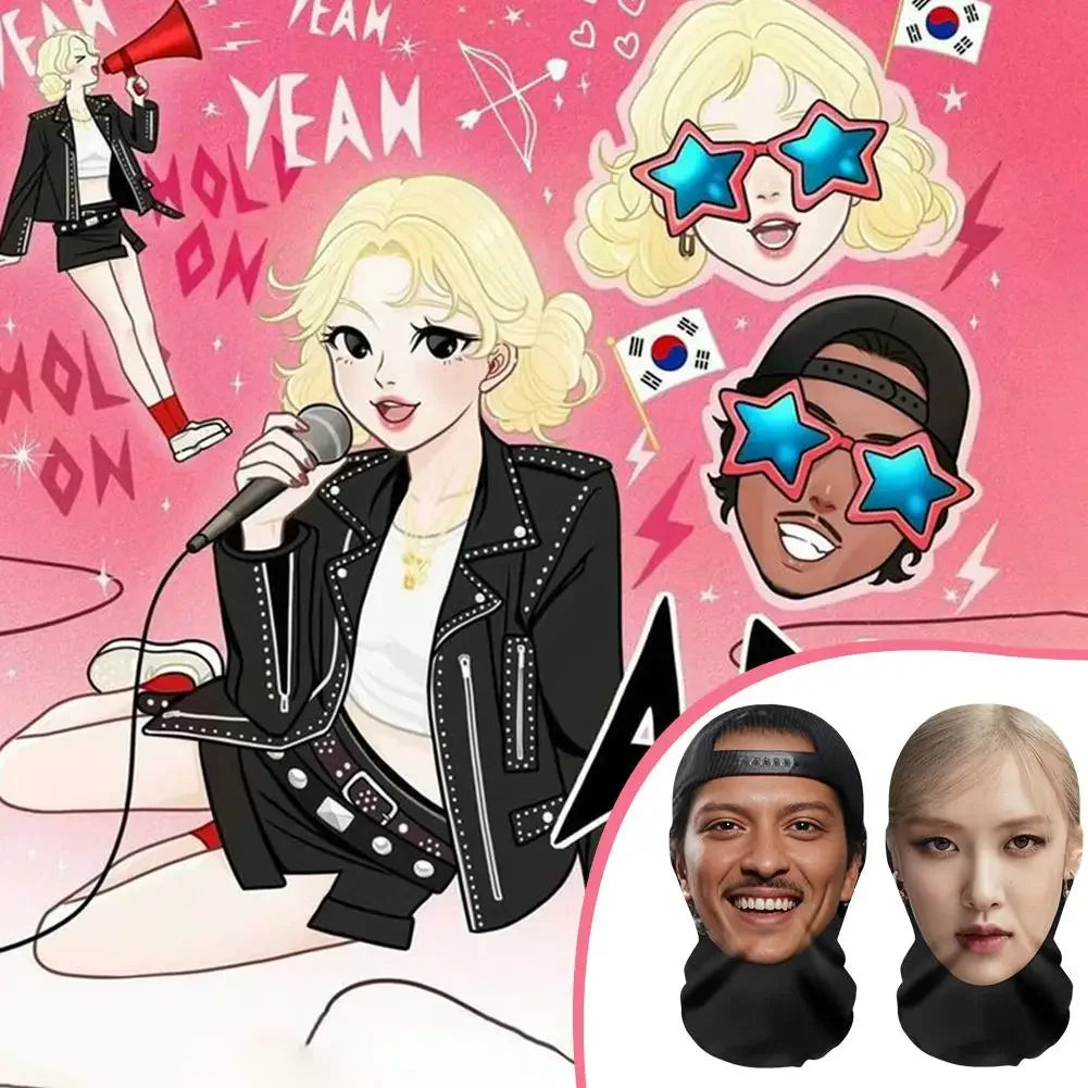 Full Face Mask Interesting 3D Printed Seamless Simulation Mesh Mask For Men Women Apt Songs Party Supplies Cosplay Props