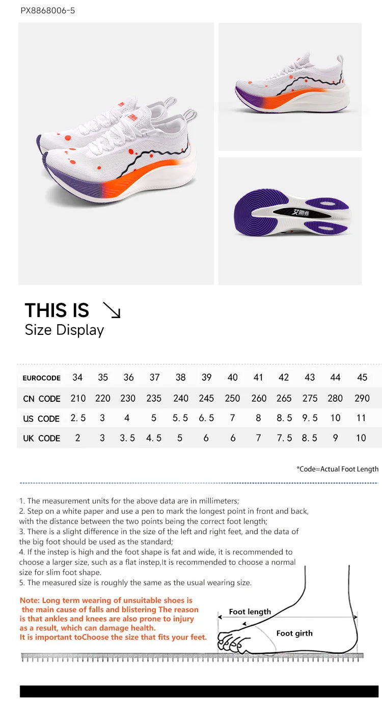 IRUNSVAN Anti-Slip Carbon Running Shoes For Men