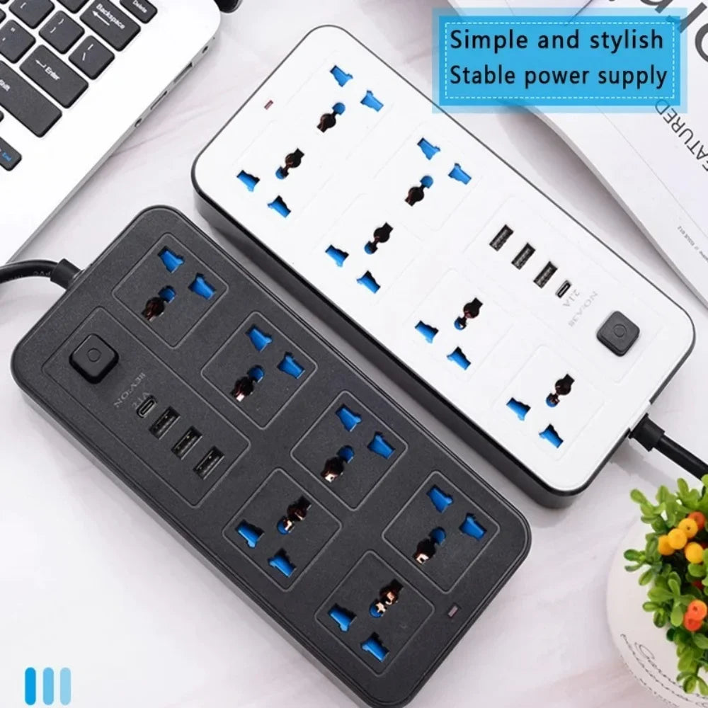 Ổ Cắm Đa Năng 3 Chân 1.8m Có Cổng USB Sạc Nhanh