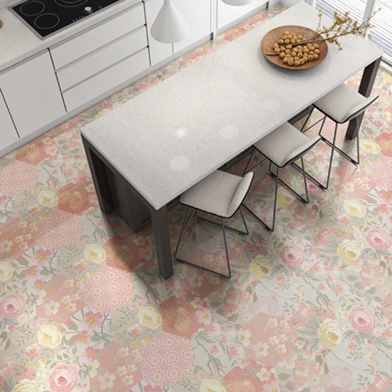 10/20PCS Wall Sticker Hexagon Self Adhesive Waterproof Vinyl PVC Floor Tile Wallpaper Sticker Kitchen Bathroom Home Decoration