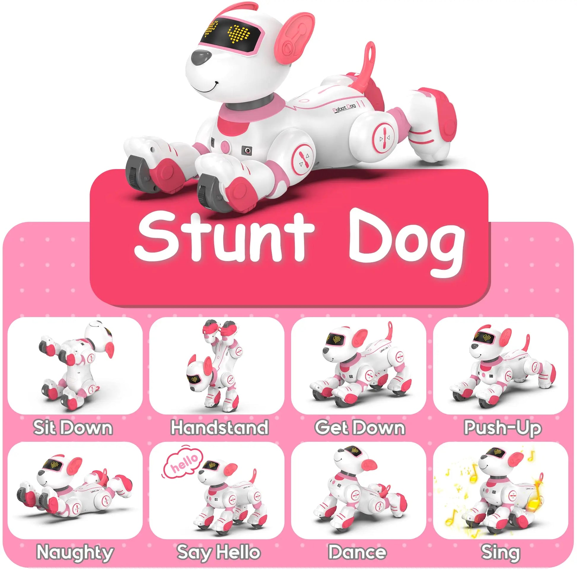 Intelligent Robot Dog Remote Control Electronic Sing Dance Follow Smart Interactive Stunt Music Toy Programmable Puppy Kid Gift - Daisan Mart