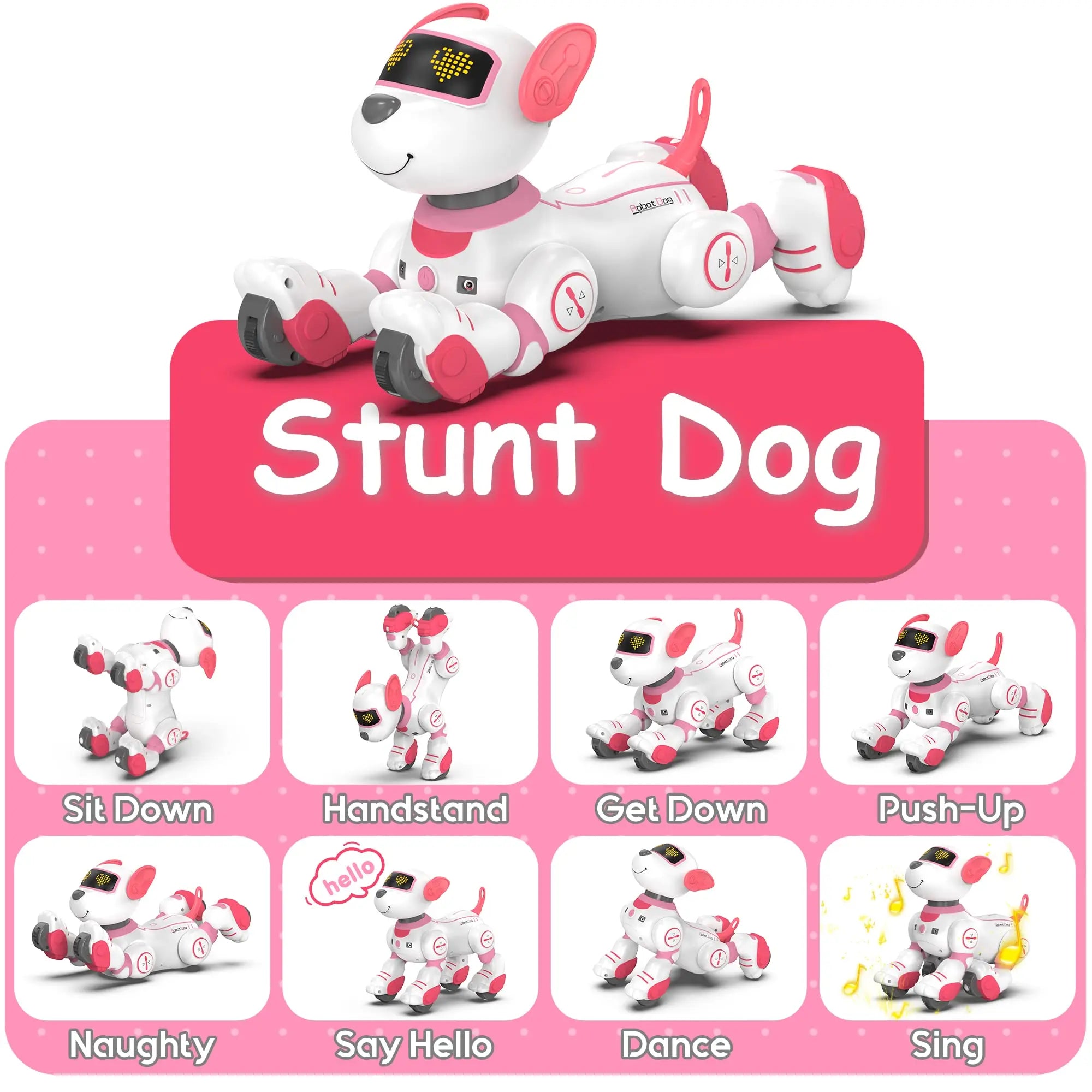 Intelligent Robot Dog Remote Control Electronic Sing Dance Follow Smart Interactive Stunt Music Toy Programmable Puppy Kid Gift - Daisan Mart